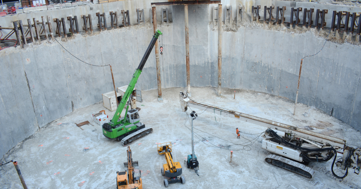 Vue générale du chantier