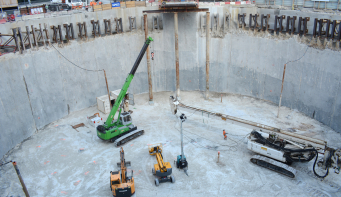 Vue générale du chantier