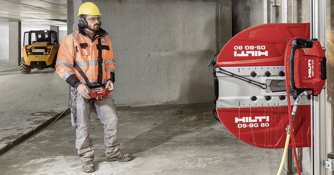 Le Cut Assist d'Hilti automatise en grande partie la phase de découpe.