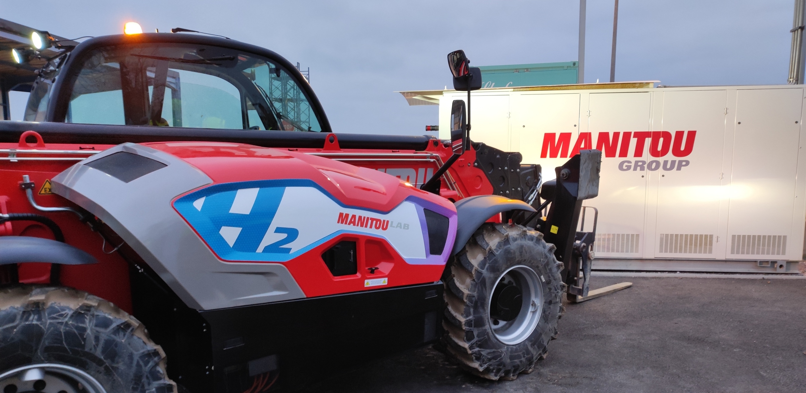 Le prototype de chariot à hydrogène présenté fin 2022 par Manitou.