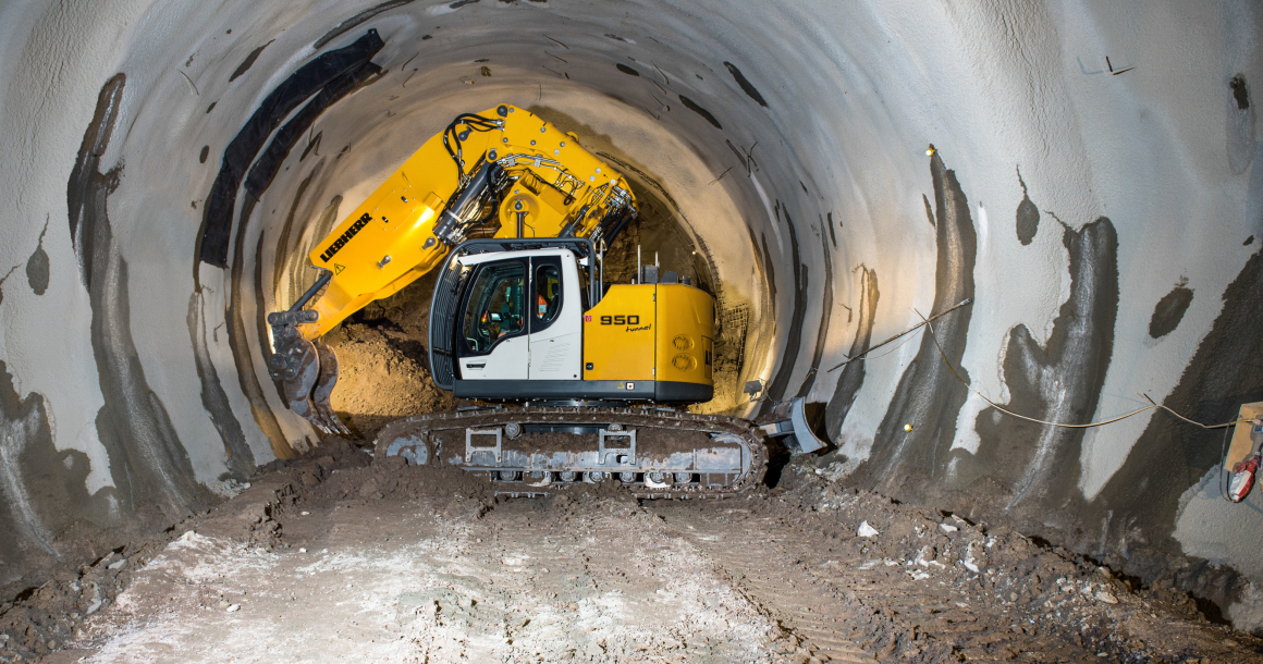 La section de la galerie définit le choix du modèle de pelle Tunnel.