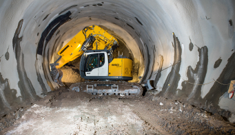 La section de la galerie définit le choix du modèle de pelle Tunnel.