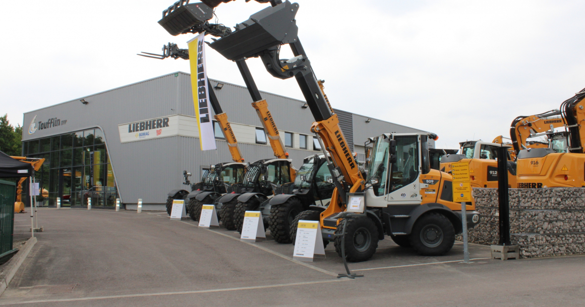 Récemment arrivés au catalogue Liebherr, les chariots télescopiques ont été mis à l'honneur durant l'anniversaire de Toufflin MTP. 