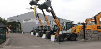 Récemment arrivés au catalogue Liebherr, les chariots télescopiques ont été mis à l'honneur durant l'anniversaire de Toufflin MTP. 