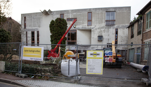 Dans le cadre d’un projetd’extension, l’égliseprotestante de la rueMaurice-Berteaux de Sèvres afait l’objet d’une opération deconsolidation de sol.